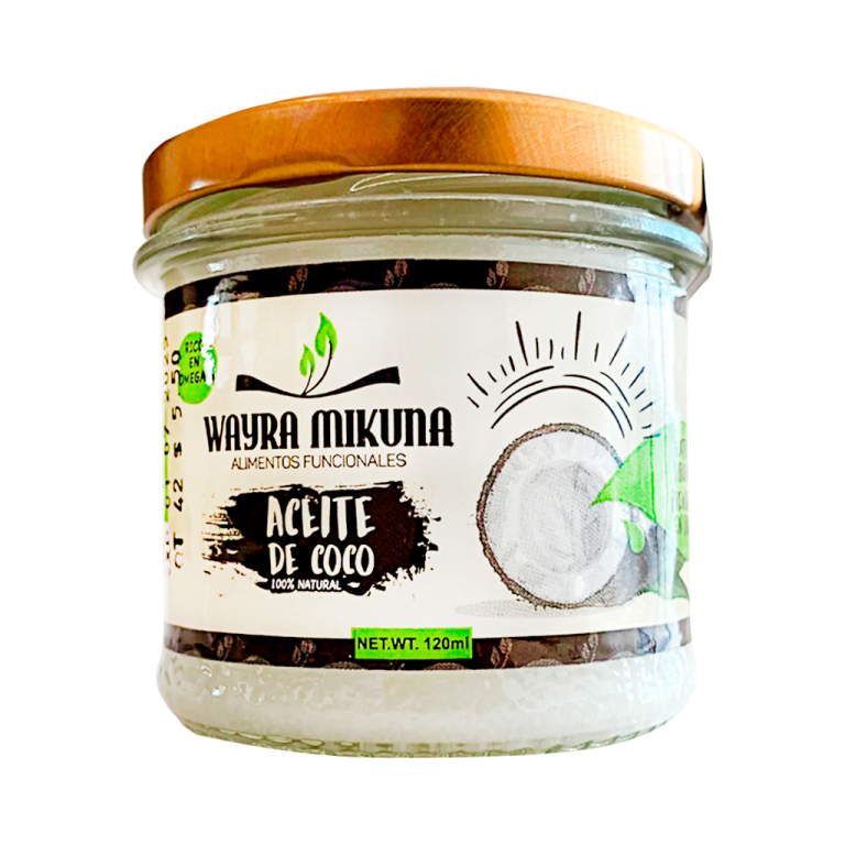 ACEITE DE COCO EXTRA VIRGEN 120 ML WAYRA MIKUNA