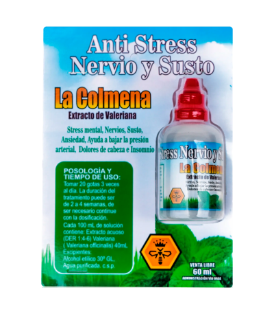 ANTI STRESS NERVIO Y SUSTO GOTERO 60ML LA COLMENA