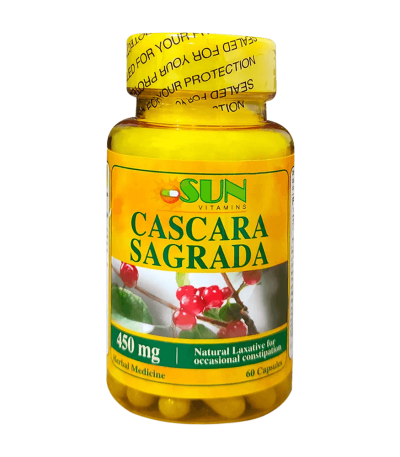 Cascara Sagrada 60 Capsulas Sun | 450 Mg