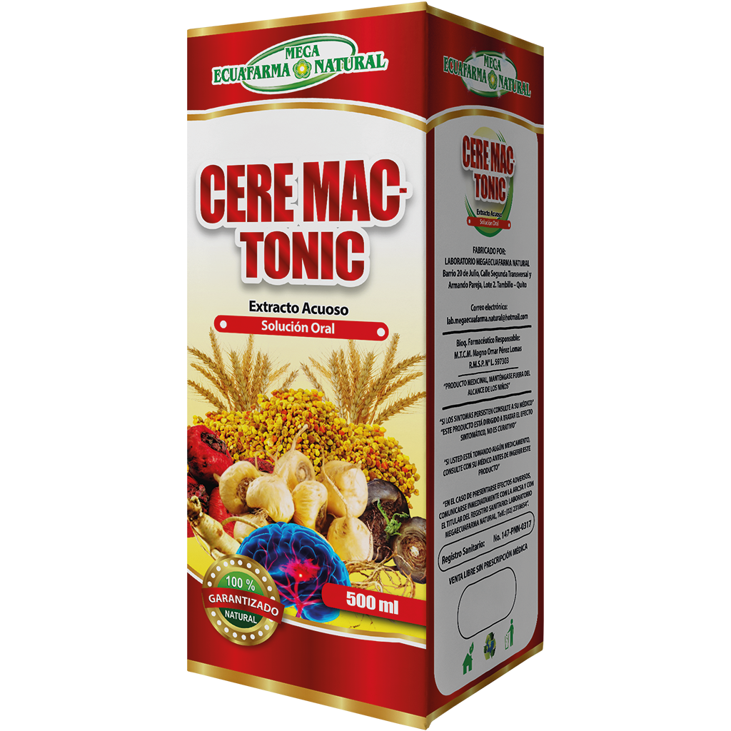 CEREMAC-TONIC SOLUCIÓN ORAL 500 ML MEGAECUAFARMA NATURAL CEREMAC-TONIC SOLUCIÓN ORAL 500 ML MEGAECUAFARMA NATURAL