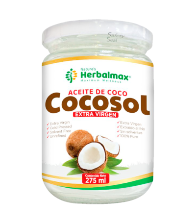 COCOSOL ACEITE DE COCO EXTRA VIRGEN 275ML NATURES HERBALMAX