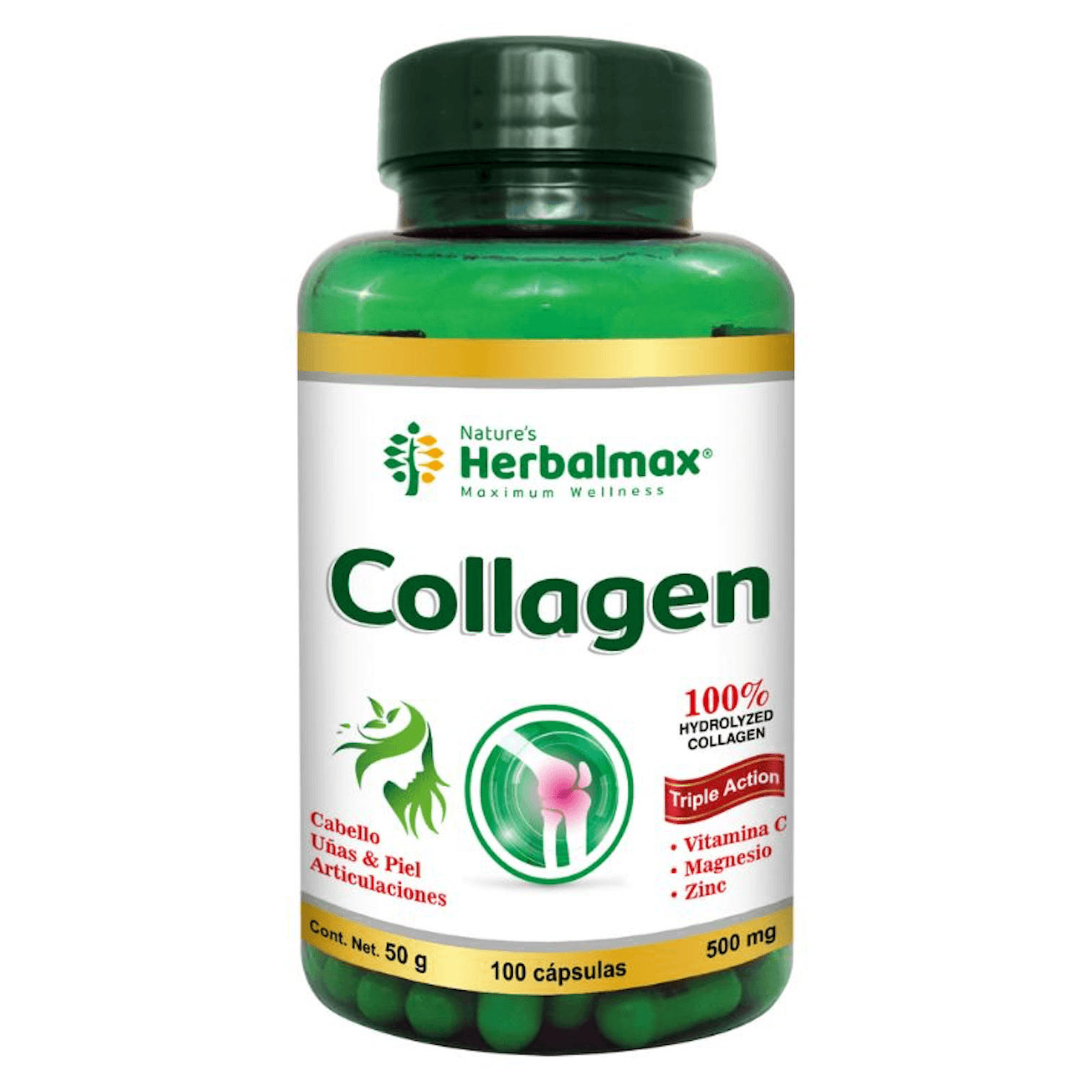 Colageno 500 Mg 100 Cápsulas Colageno 500 Mg 100 Cápsulas