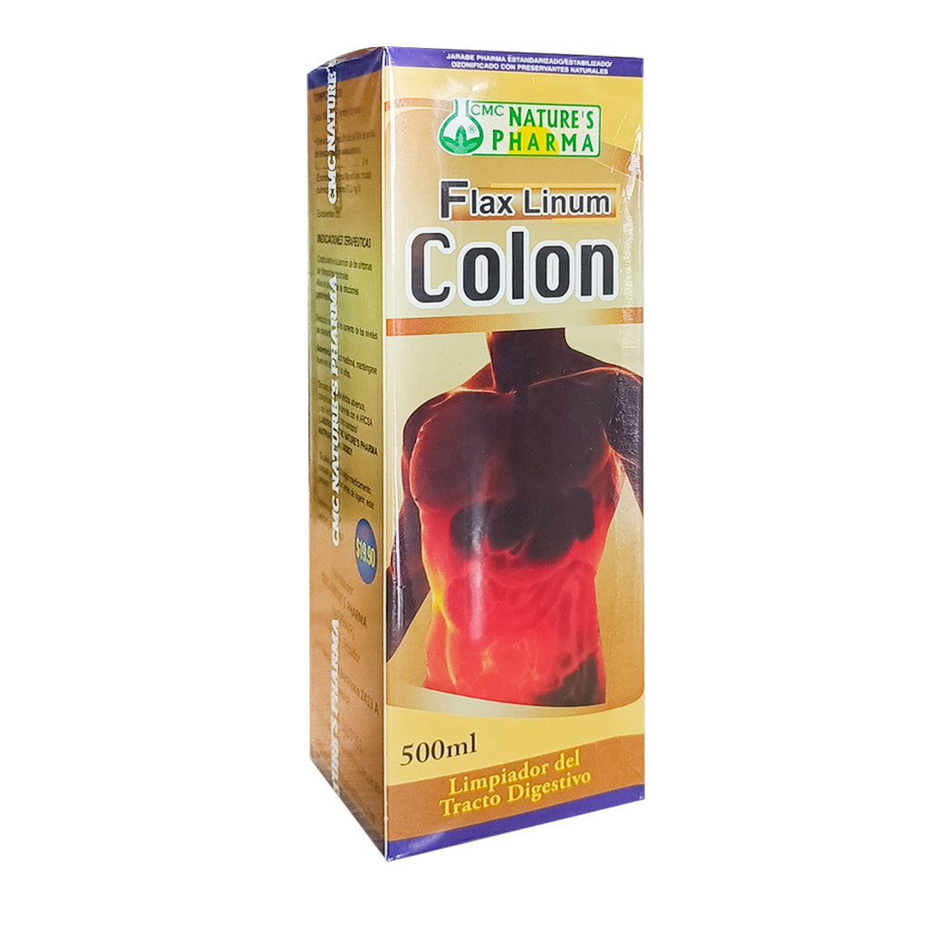COLON FLAX LINUM JARABE 500ML NATURES PHARMA COLON FLAX LINUM JARABE 500ML NATURES PHARMA