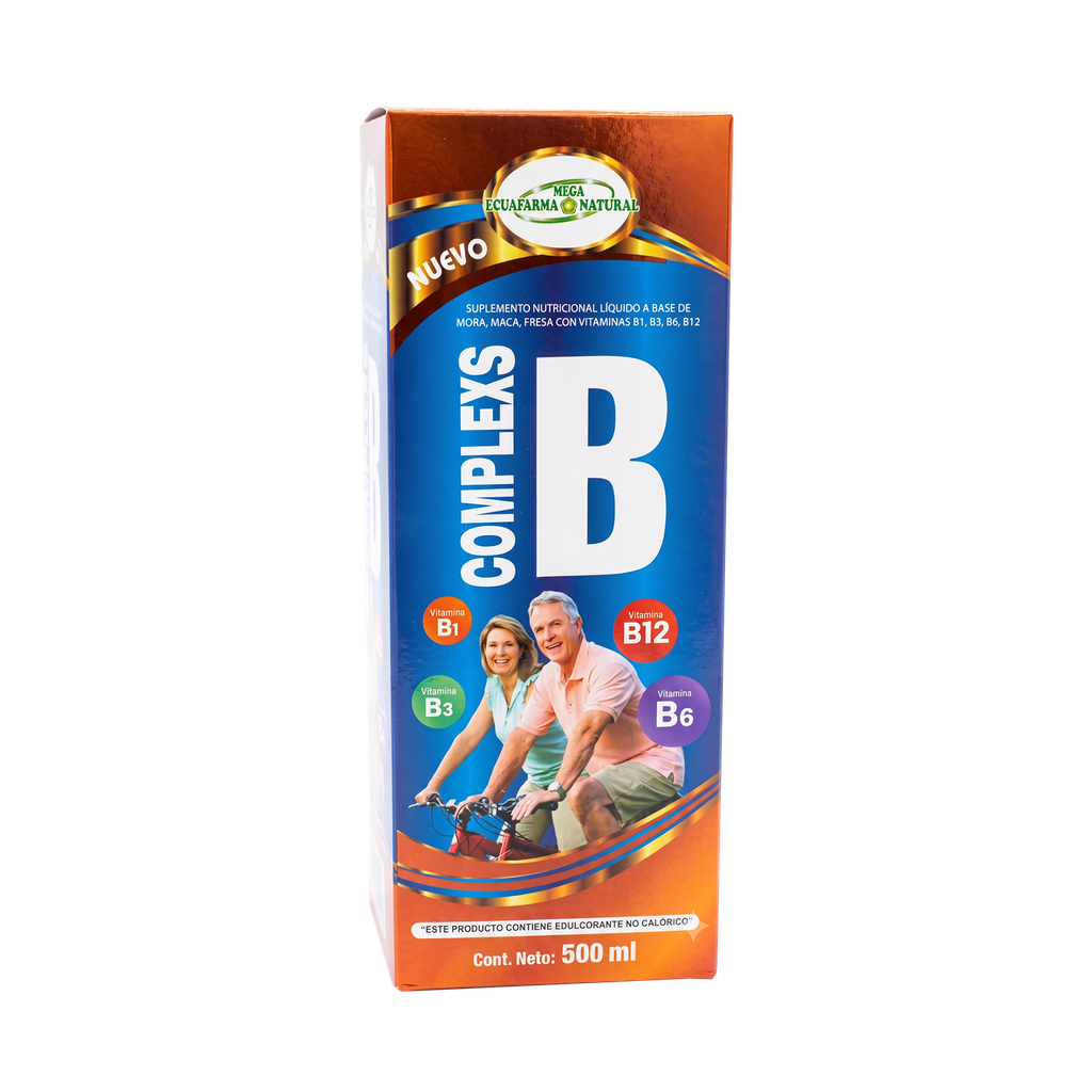 COMPLEXS B SOLUCION ORAL 500ML MEGA ECUAFARMA COMPLEXS B SOLUCION ORAL 500ML MEGA ECUAFARMA