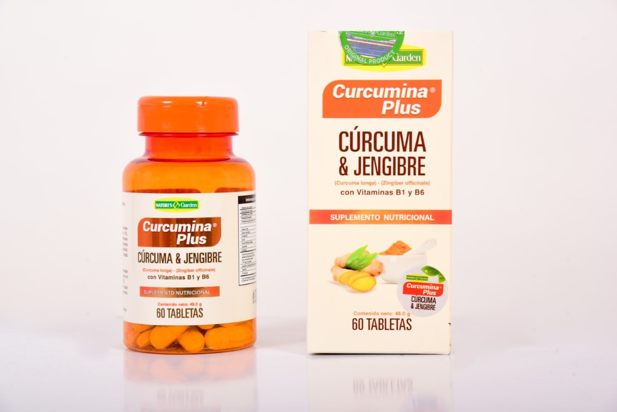 Curcuma & Jengibre 60 Tabletas Curcuma & Jengibre 60 Tabletas