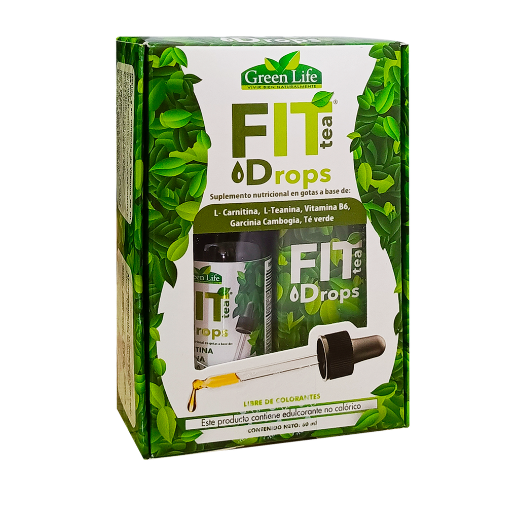 FIT TEA DROPS GOTERO 60ML GREEN LIFE FIT TEA DROPS GOTERO 60ML GREEN LIFE