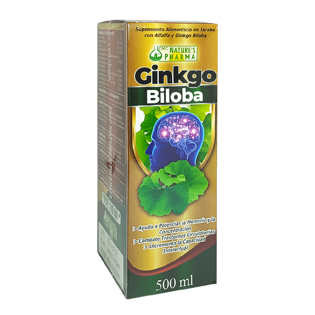GINKGO BILOBA JARABE 500 ML NATURES PHARMA GINKGO BILOBA JARABE 500 ML NATURES PHARMA