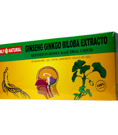 GINSENG GINKGO BILOBA EXTRACTO 10 ML AMP X 10 ONLY NATURAL