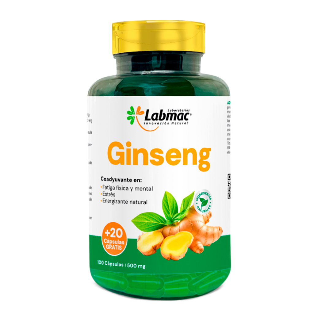 GINSENG TABLETAS X 100+20 LABMAC GINSENG TABLETAS X 100+20 LABMAC