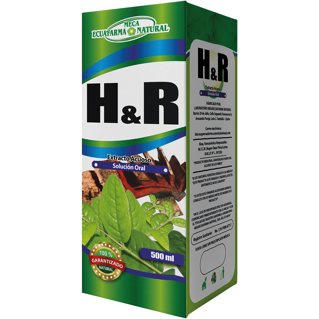 H&R SOLUCIÓN ORAL 500ML MEGAECUAFARMA NATURAL H&R SOLUCIÓN ORAL 500ML MEGAECUAFARMA NATURAL