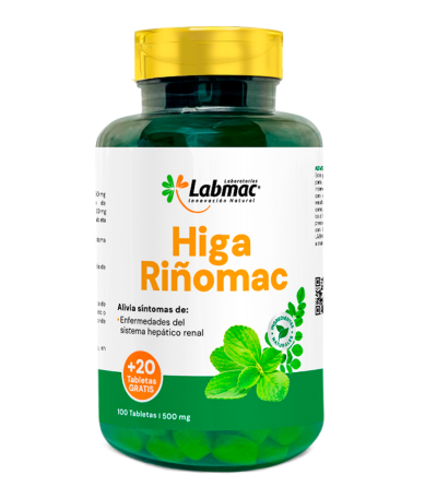 HIGA RIÑOMAC 500MG TABLETAS X100+20 LABMAC