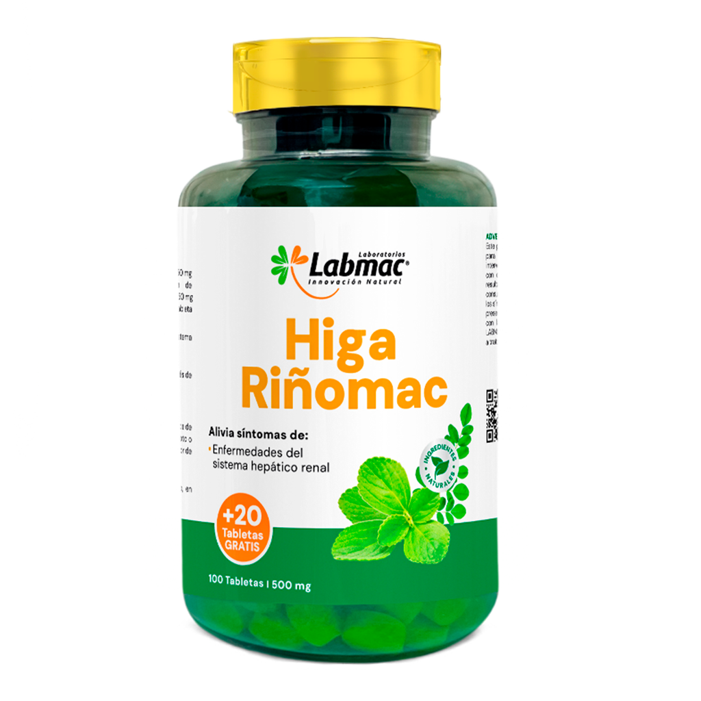 HIGA RIÑOMAC 500MG TABLETAS X100+20 LABMAC HIGA RIÑOMAC 500MG TABLETAS X100+20 LABMAC