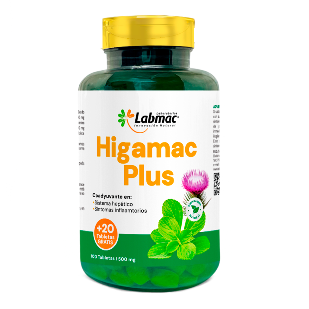 HIGAMAC PLUS 500MG TABLETAS X100+20 LABMAC HIGAMAC PLUS 500MG TABLETAS X100+20 LABMAC