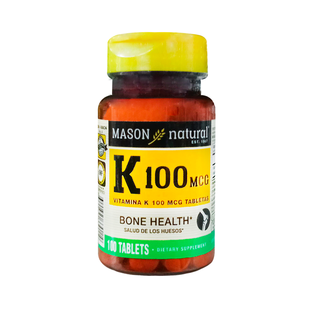 K100 VITAMINAS 100MG TABLETAS X100 MASON K100 VITAMINAS 100MG TABLETAS X100 MASON