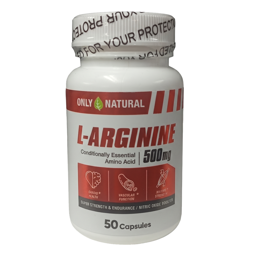 L- ARGININA CAPSULAS X50 500MG ONLY NATURAL L- ARGININA CAPSULAS X50 500MG ONLY NATURAL