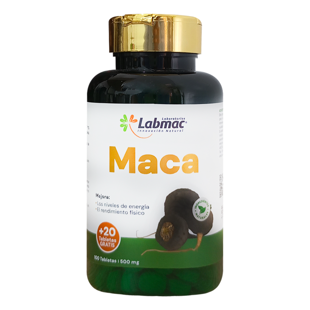 MACA 500 MG TABLETAS X100+20 LABMAC MACA 500 MG TABLETAS X100+20 LABMAC