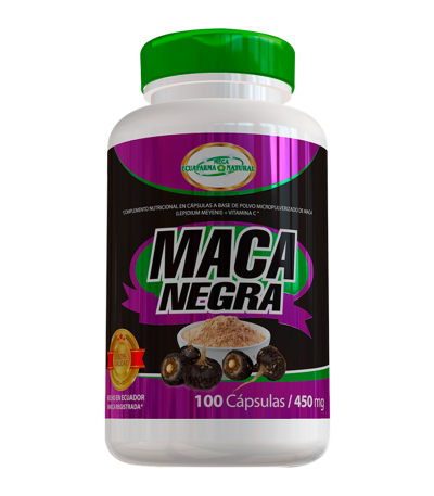 MACA NEGRA 450MG CAPSULAS X100 MEGA ECUAFARMA NATURAL