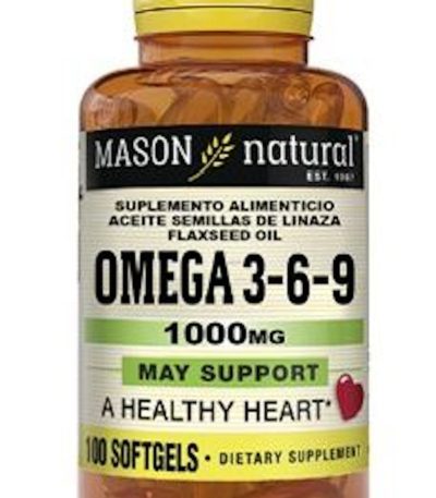 Mason Natural Omega 3 6 9 1000 mg 100 Cápsulas Blandas