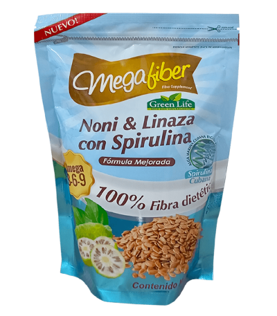 MEGAFIBER POLVO 400G GREEN LIFE