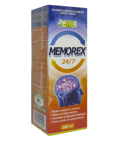 MEMOREX 24/7 JARABE 500 ML NATURES PHARMA