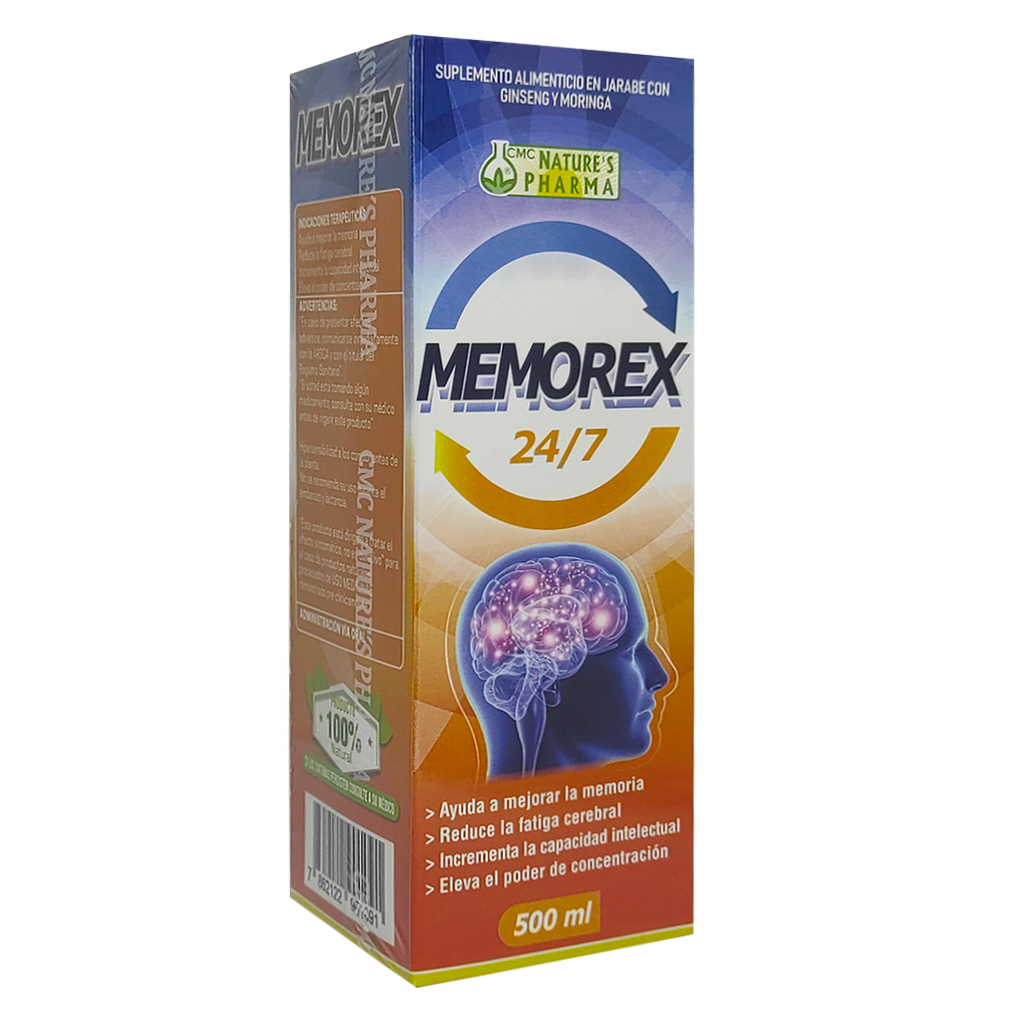 MEMOREX 24/7 JARABE 500 ML NATURES PHARMA MEMOREX 24/7 JARABE 500 ML NATURES PHARMA