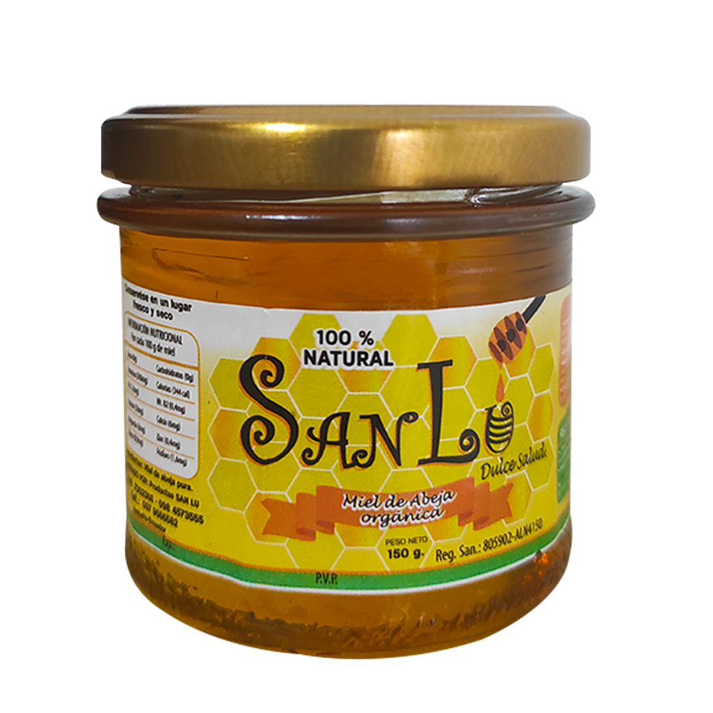 MIEL DE ABEJA ORGANICA 150GR SAN LU MIEL DE ABEJA ORGANICA 150GR SAN LU
