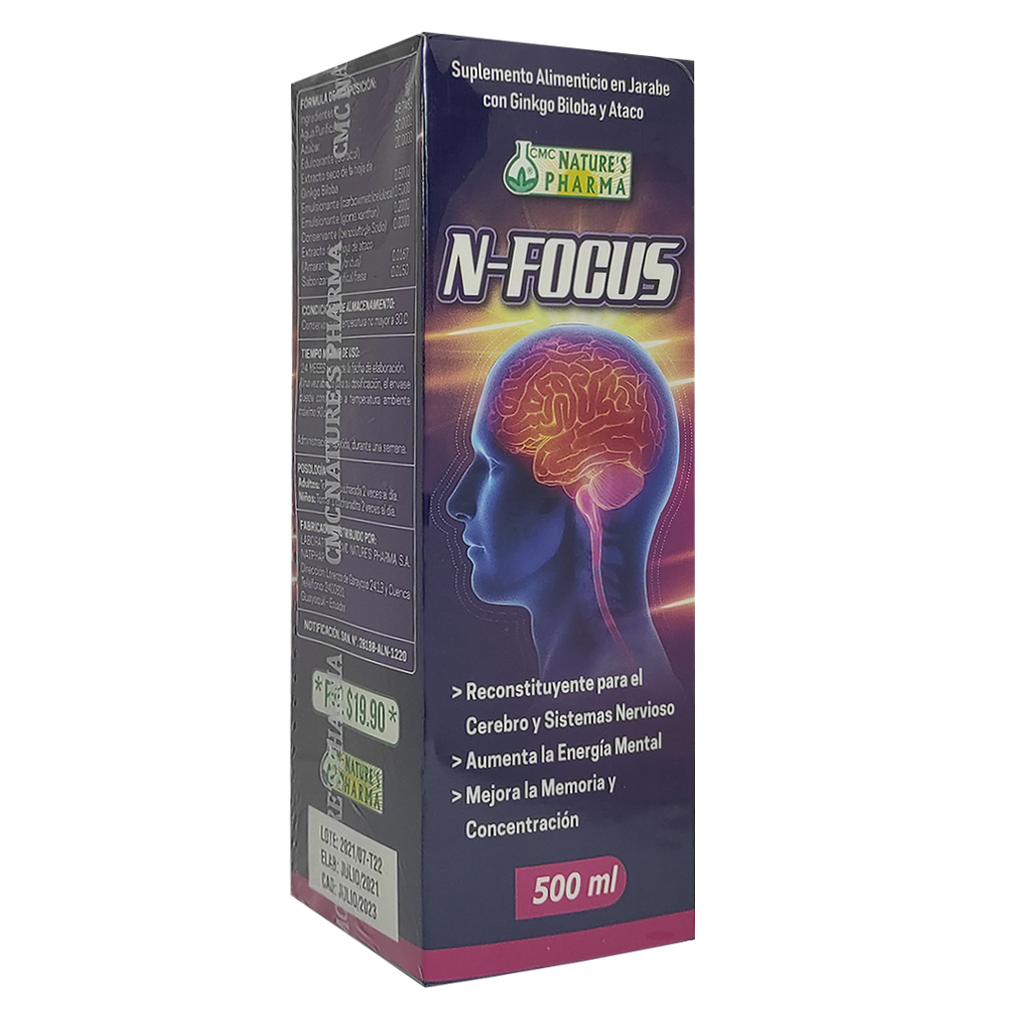 N-FOCUS JARABE 500 ML NATURES PHARMA N-FOCUS JARABE 500 ML NATURES PHARMA