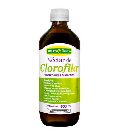 NECTAR DE CLOROFILA JARABE 500ML NATURES GARDEN