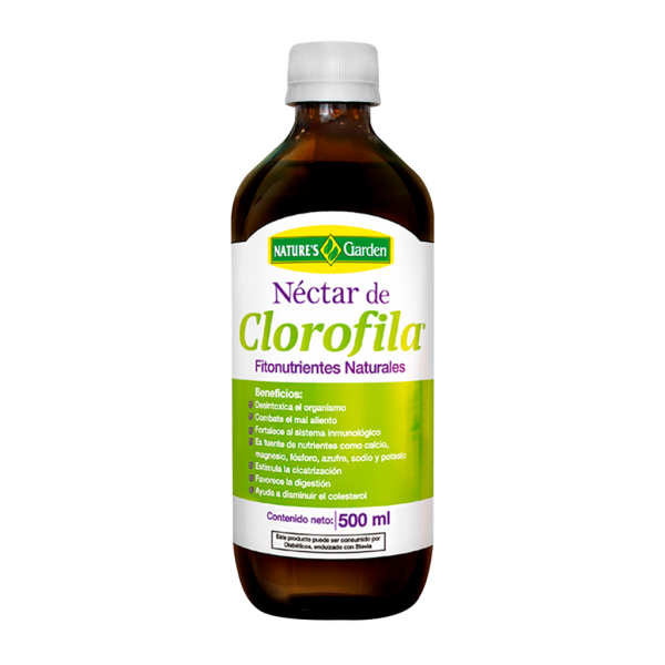 NECTAR DE CLOROFILA JARABE 500ML NATURES GARDEN