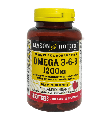 OMEGA 3-6-9 1200MG SOFTGELS X60 MASON