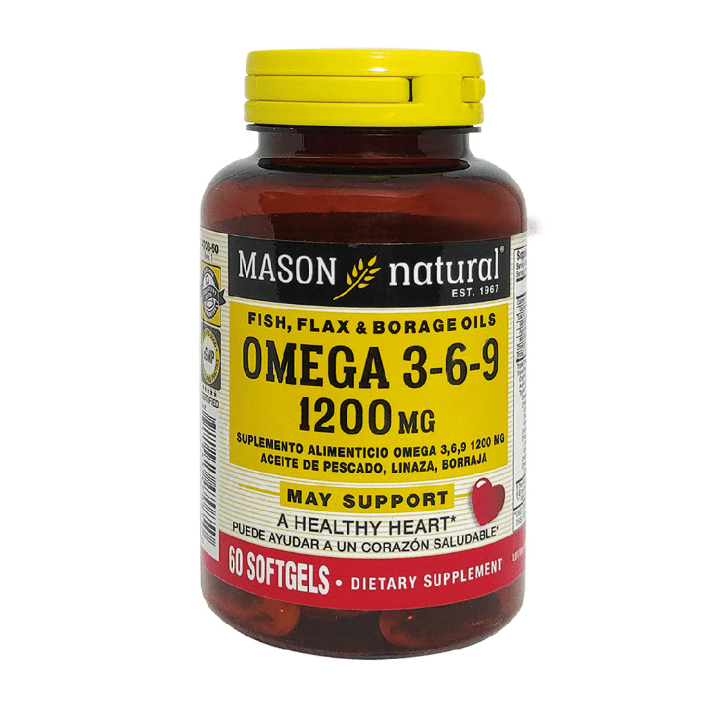 OMEGA 3-6-9 1200MG SOFTGELS X60 MASON OMEGA 3-6-9 1200MG SOFTGELS X60 MASON