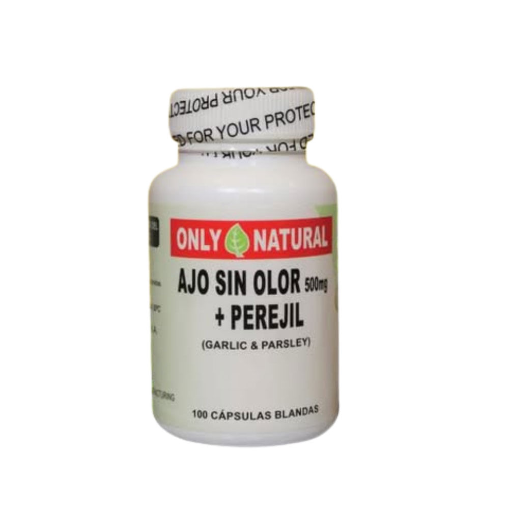 Only Natural Ajo + Perejil 100 Softgels Only Natural Ajo + Perejil 100 Softgels