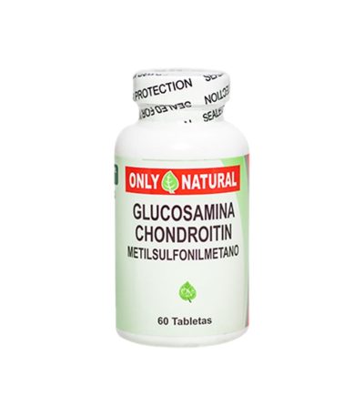 Only Natural Glucosamina Chondroitin y MSM 60 Tabletas