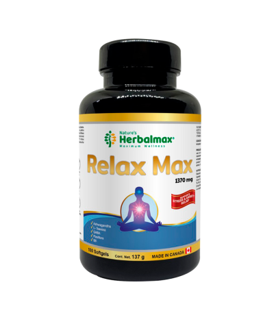 RELAX MAX 1370MG SOFTGELS X100 NATURES HERBALMAX