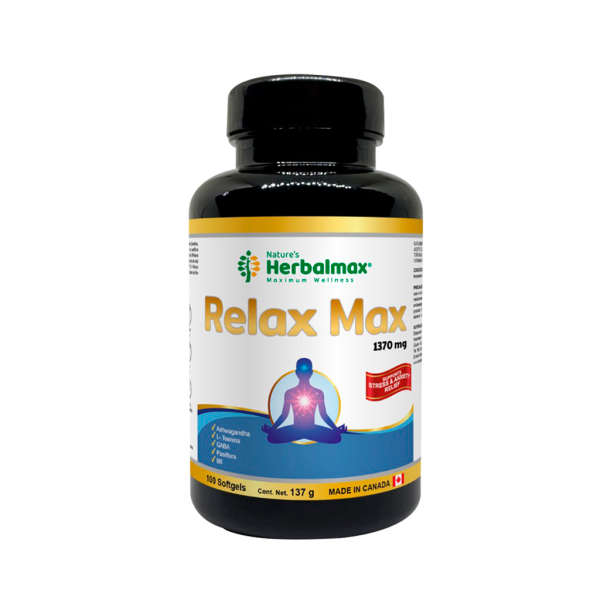 RELAX MAX 1370MG SOFTGELS X100 NATURES HERBALMAX