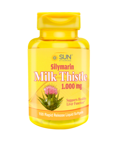 SILYMARIN MILK THISTLE 1000 MG SOFTGELS X 100 SUN VITAMINS