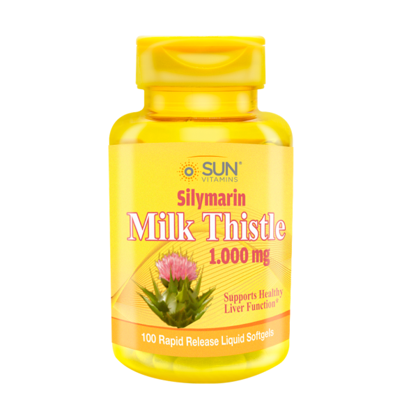 SILYMARIN MILK THISTLE 1000 MG SOFTGELS X 100 SUN VITAMINS