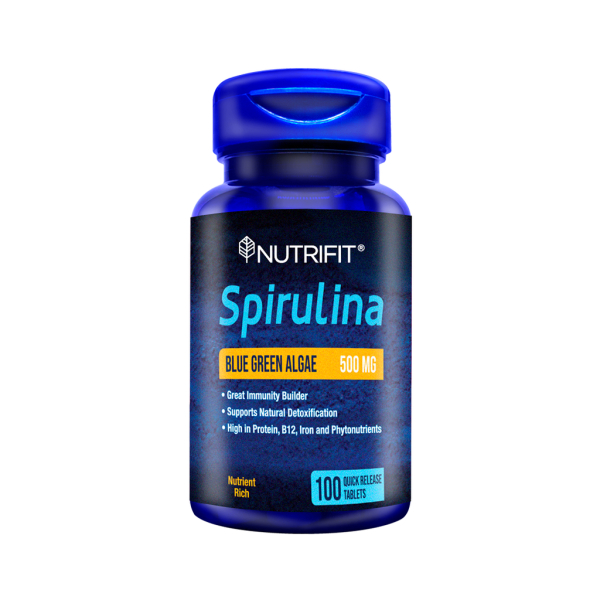 SPIRULINA 500MG TABLETAS X100 NUTRIFIT