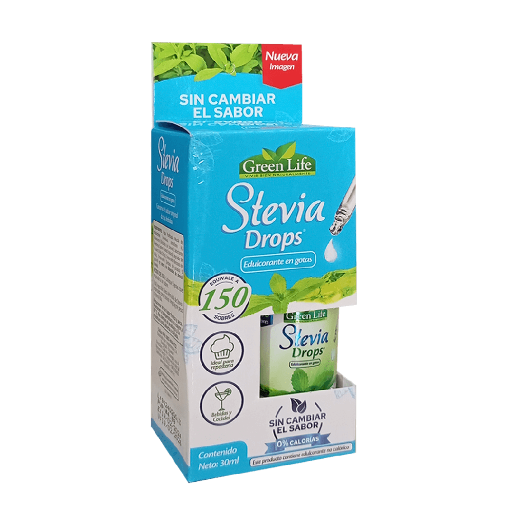 STEVIA DROPS GOTERO 30ML GREEN LIFE STEVIA DROPS GOTERO 30ML GREEN LIFE