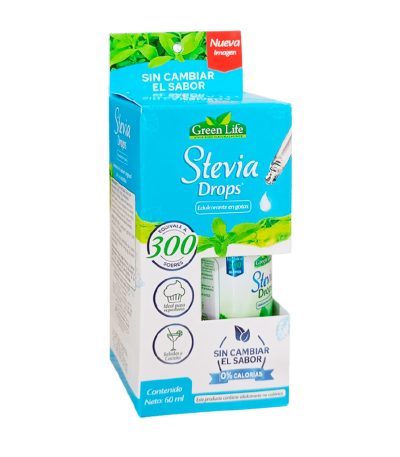 STEVIA DROPS GOTERO 60ML GREEN LIFE