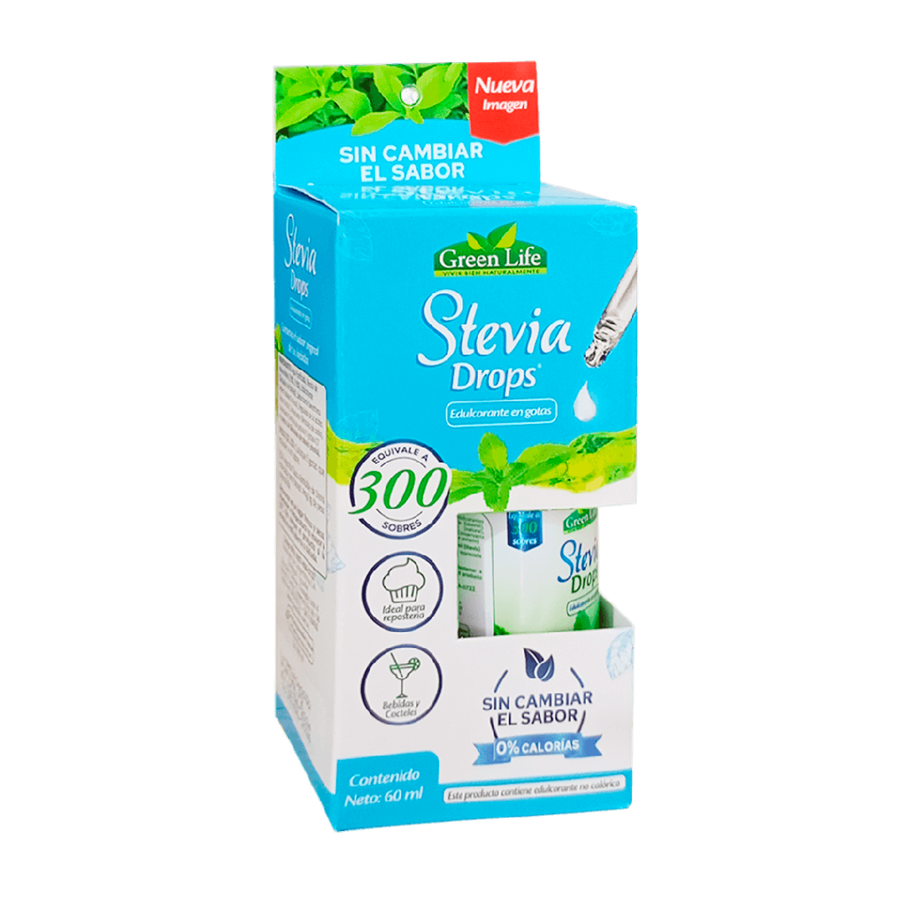 STEVIA DROPS GOTERO 60ML GREEN LIFE STEVIA DROPS GOTERO 60ML GREEN LIFE