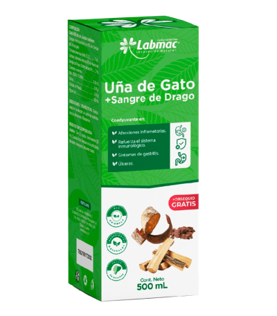 UÑA DE GATO + SANGRE DE DRAGO JARABE 500ML LABMAC