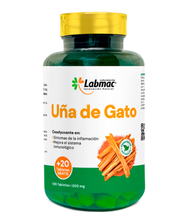UÑA DE GATO TABLETAS X 100+20 LABMAC