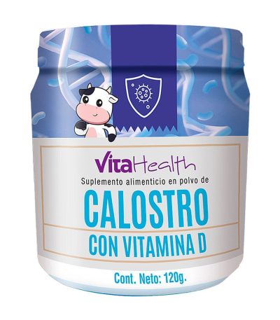 Vitahealth Calostro + Vit D polvo | 120 gr